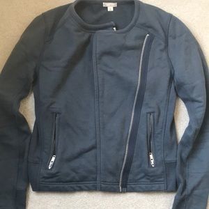 Gap Gray/Blue Moto Style Jacket